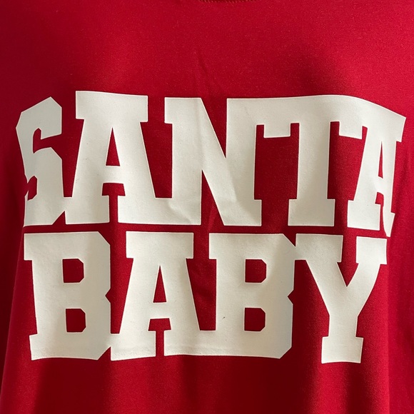 Maternity, Christmas 🎅🏼 T-Shirt, Santa Baby, Size S(4-6), NWT - Picture 6 of 6